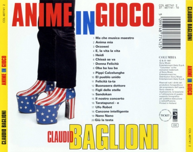 Claudio Baglioni - Anime In Gioco (1997) Back11