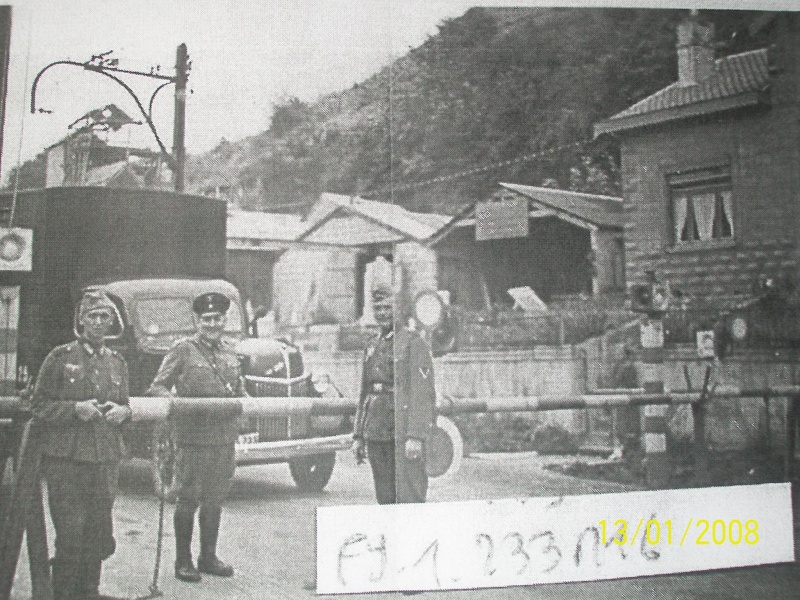 Poste frontière allemand situé à DOLHAIN entre 1940 et 1945. 00810
