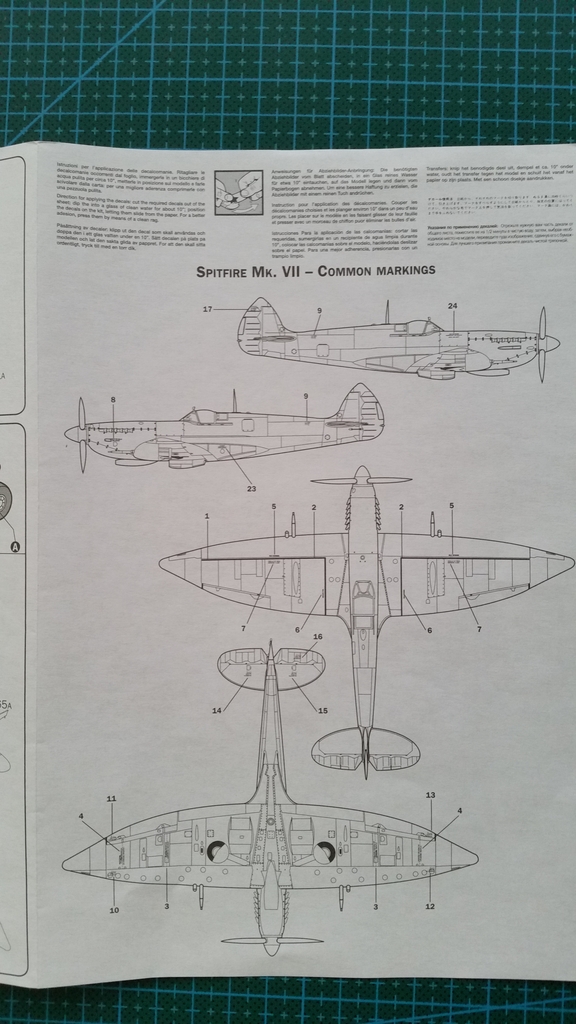 italeri - 1/72 Italeri Spitfire Mk.VII I0710