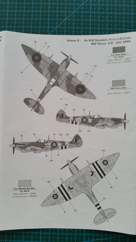 italeri - 1/72 Italeri Spitfire Mk.VII I1110