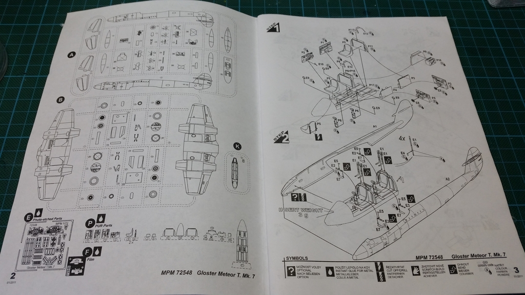 1/72 MPM Gloster Meteor T Mk7 M612