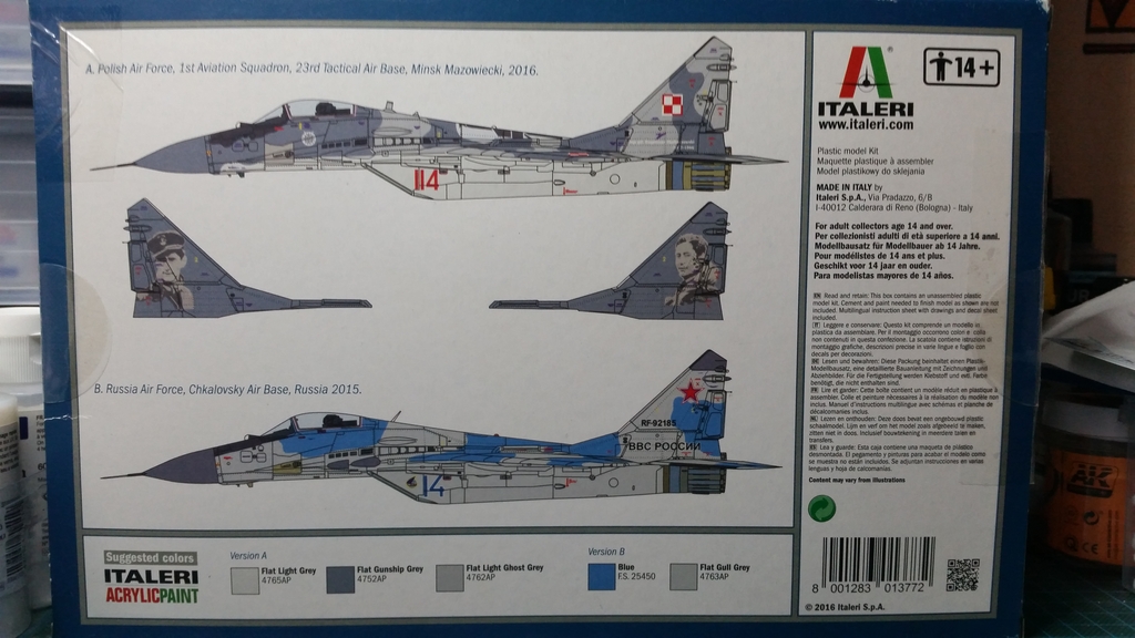 1/72 Italeri MiG-29A Fulcrum Mi210