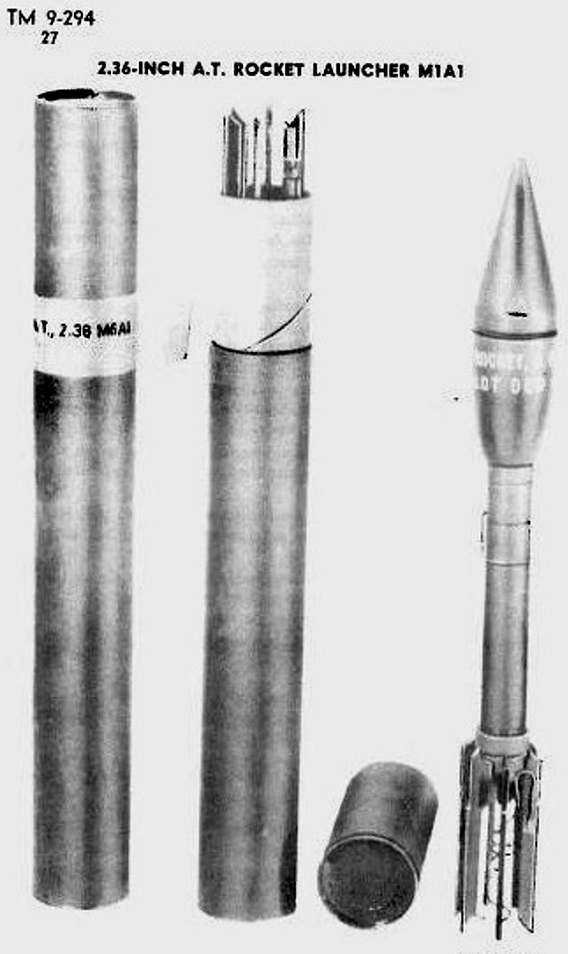 Le lance roquette * U.S. M1 A1 de 2,36 pouces (60mm). ( * Rocket Launcher * ) Tm9-2910