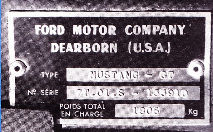 Une Mustang 1967 rare !  La française TDF #288 de rallye 1967_m16