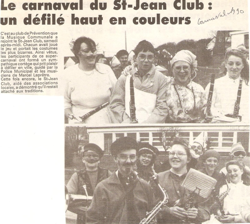 défilé pour le carnaval d'Etaples le  10 mars 1990. 00110