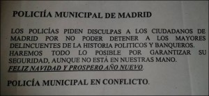Policías de Madrid piden disculpas por “no poder detener a políticos y banqueros” Octavi10