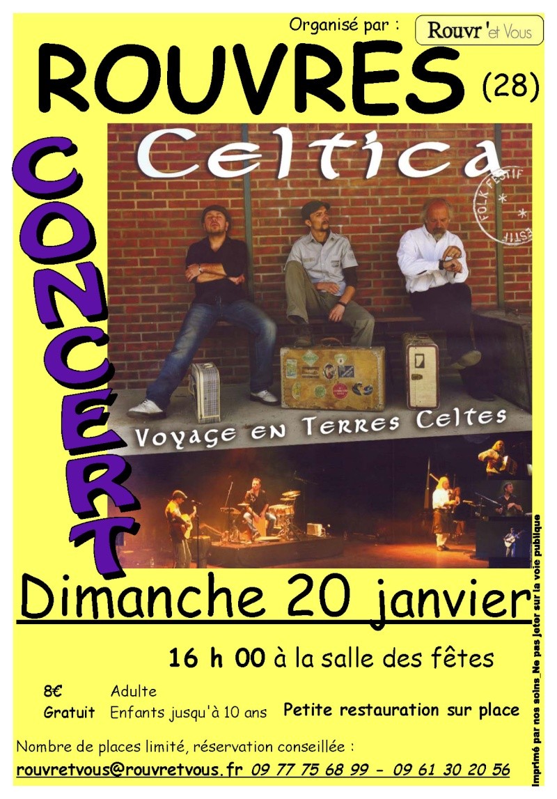 CONCERT de CELTICA  le 20 janvier, 16h00 à ROUVRES 28260 Affich10