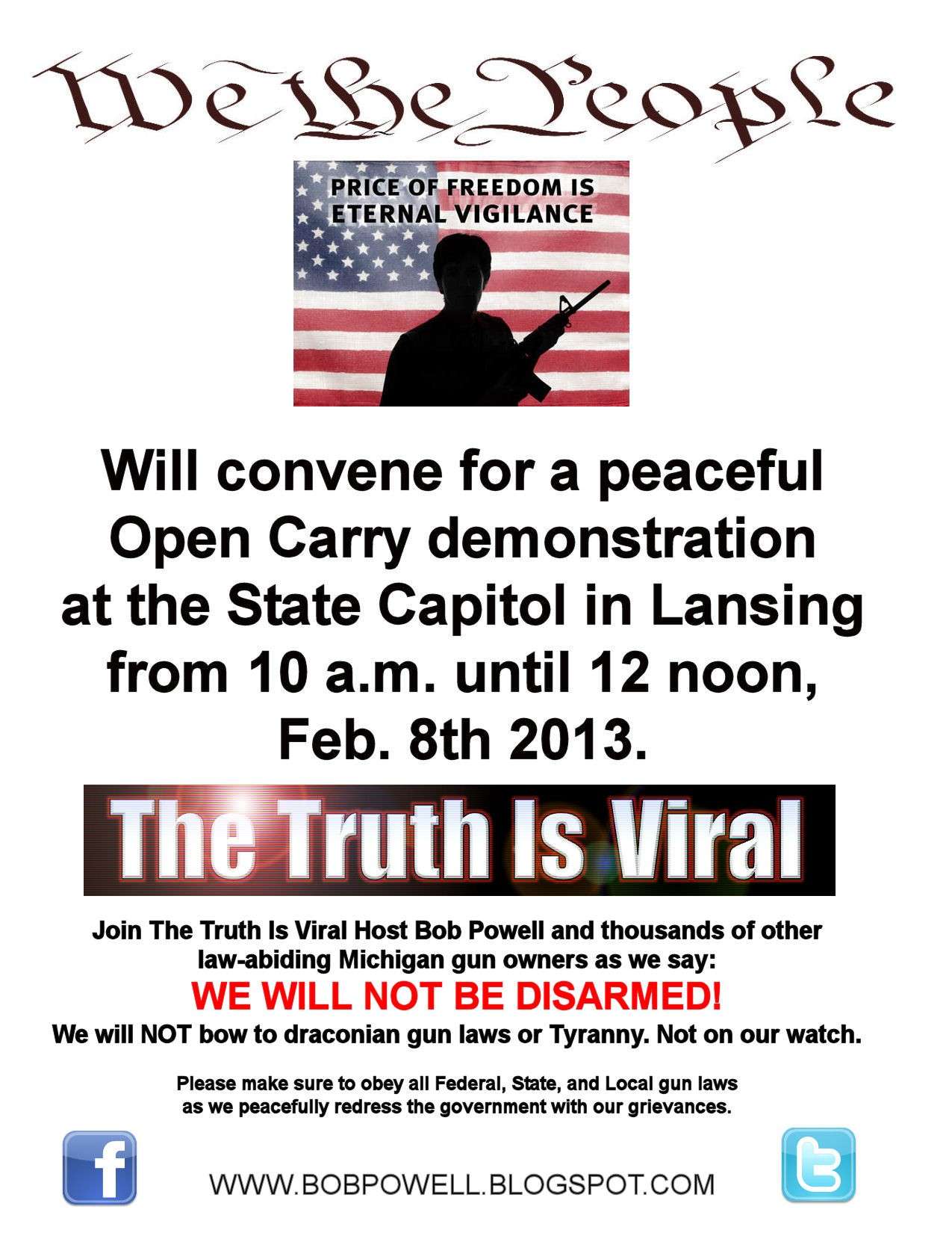 Peaceful Demonstration At Every State Capital For Our 2nd Amendment Rights Pro_2a13