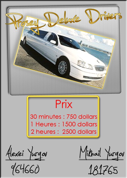 Prosey-Deluxe-Drivers : Votre compagnie de limousine. Prosey11