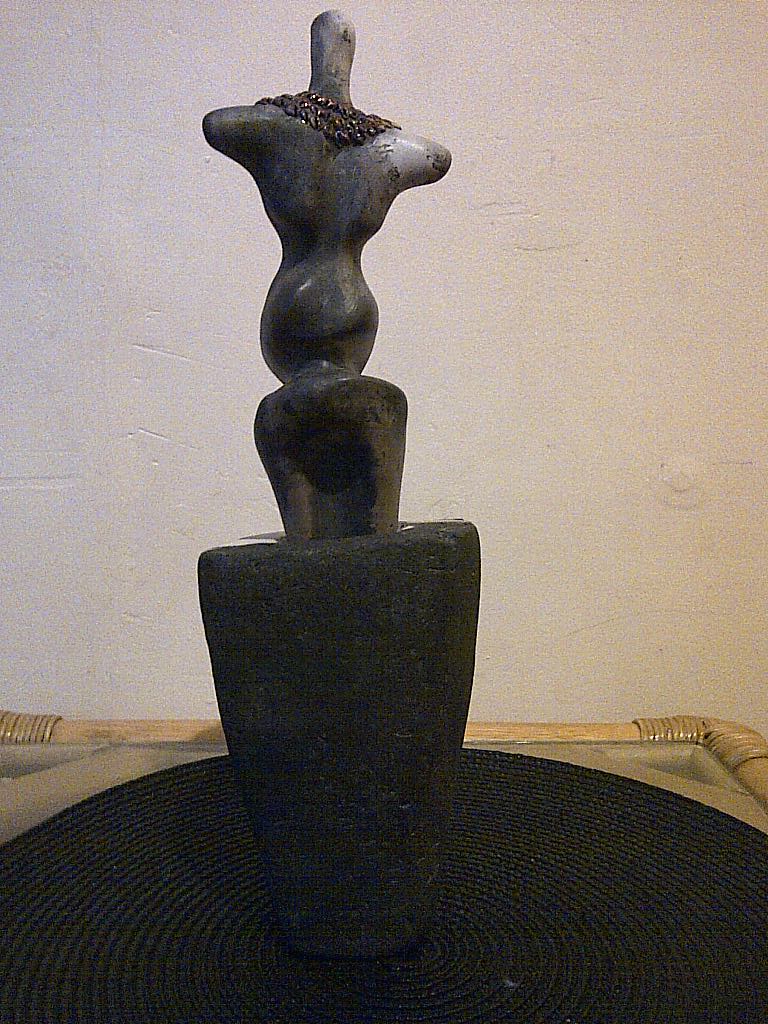 Id help please? human torso sculpture, raku? & mark  Img-2037