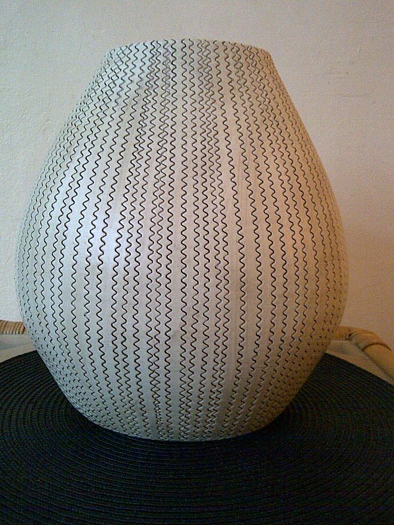 Id help please? vase vessel with geometrix design makers mark F AND N Img-2122