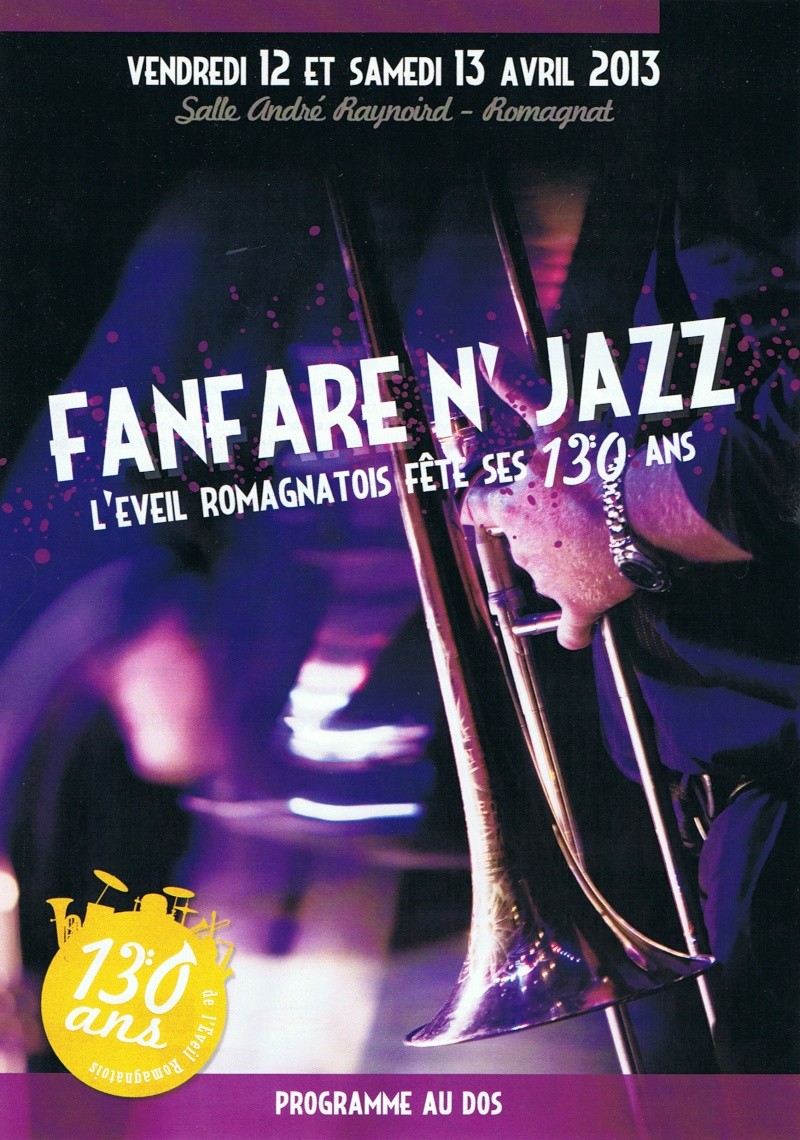 FANFARE'N JAZZ - 12/04 et 13/04/13 - 130 ans Eveil Romagnatois Flyers10