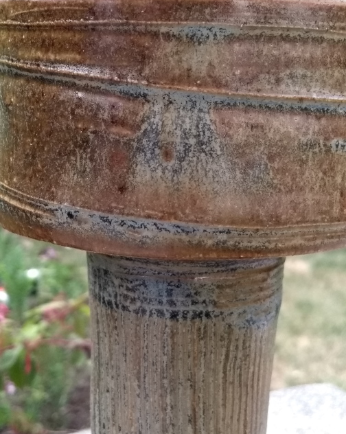 Tall necked stoneware vase B15