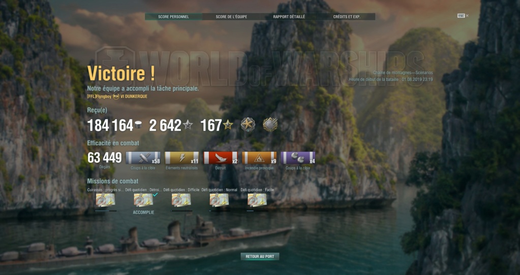 Batailles et défaites en mode héro sur WOWS Shot-147