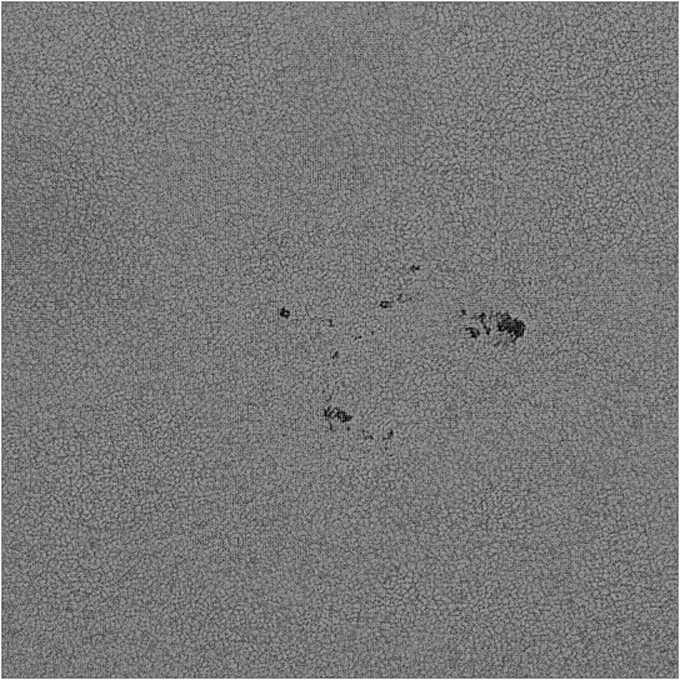 solaire - Un peu d'activité solaire : AR2814 en lumière blanche Solei104