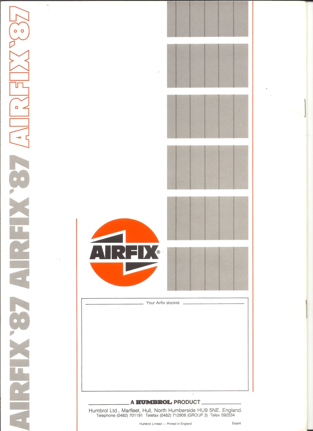 [AIRFIX 1987] Catalogue 1987 24ème édition Airfi309