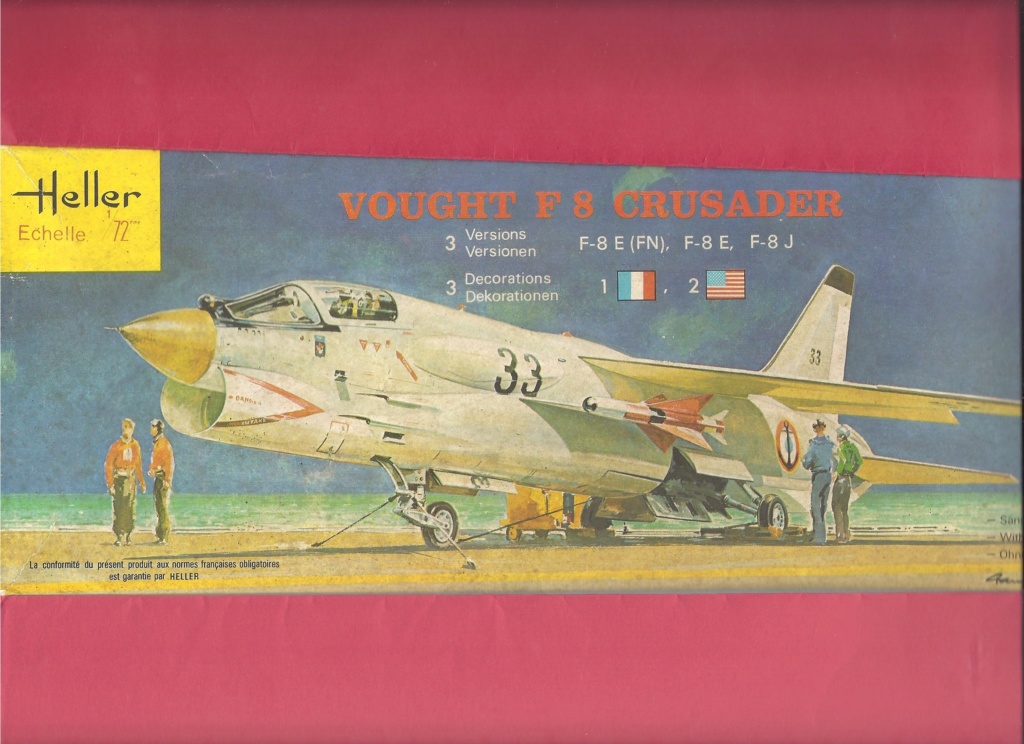 LING TEMCO VOUGHT F-8E / E(FN) / F-8 J CRUSADER 1/72ème Ref 259 Heller22