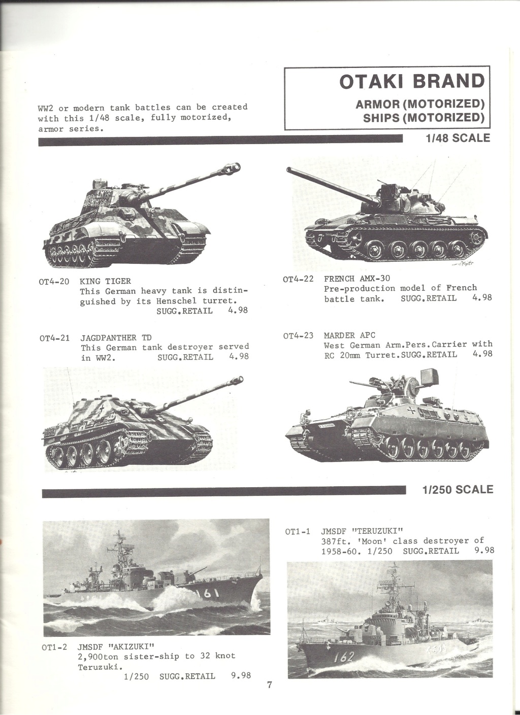 [SCALE CRAFT 1973] Catalogue OTAKI, NITTO, MITSUWA et LS 1973 Scale_16