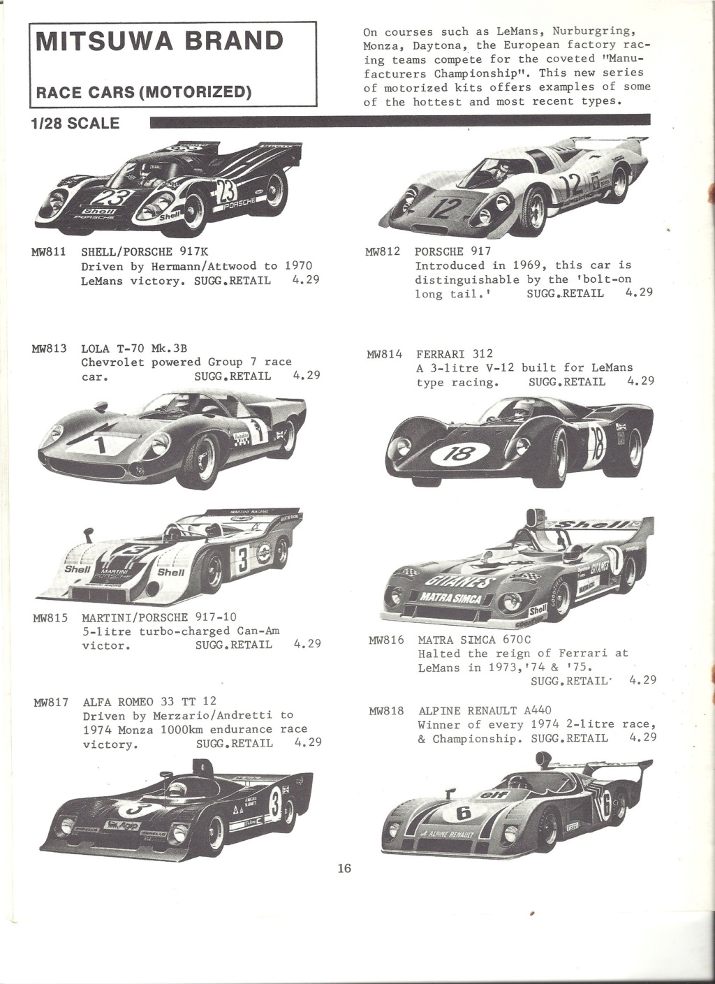 [SCALE CRAFT 1973] Catalogue OTAKI, NITTO, MITSUWA et LS 1973 Scale_26
