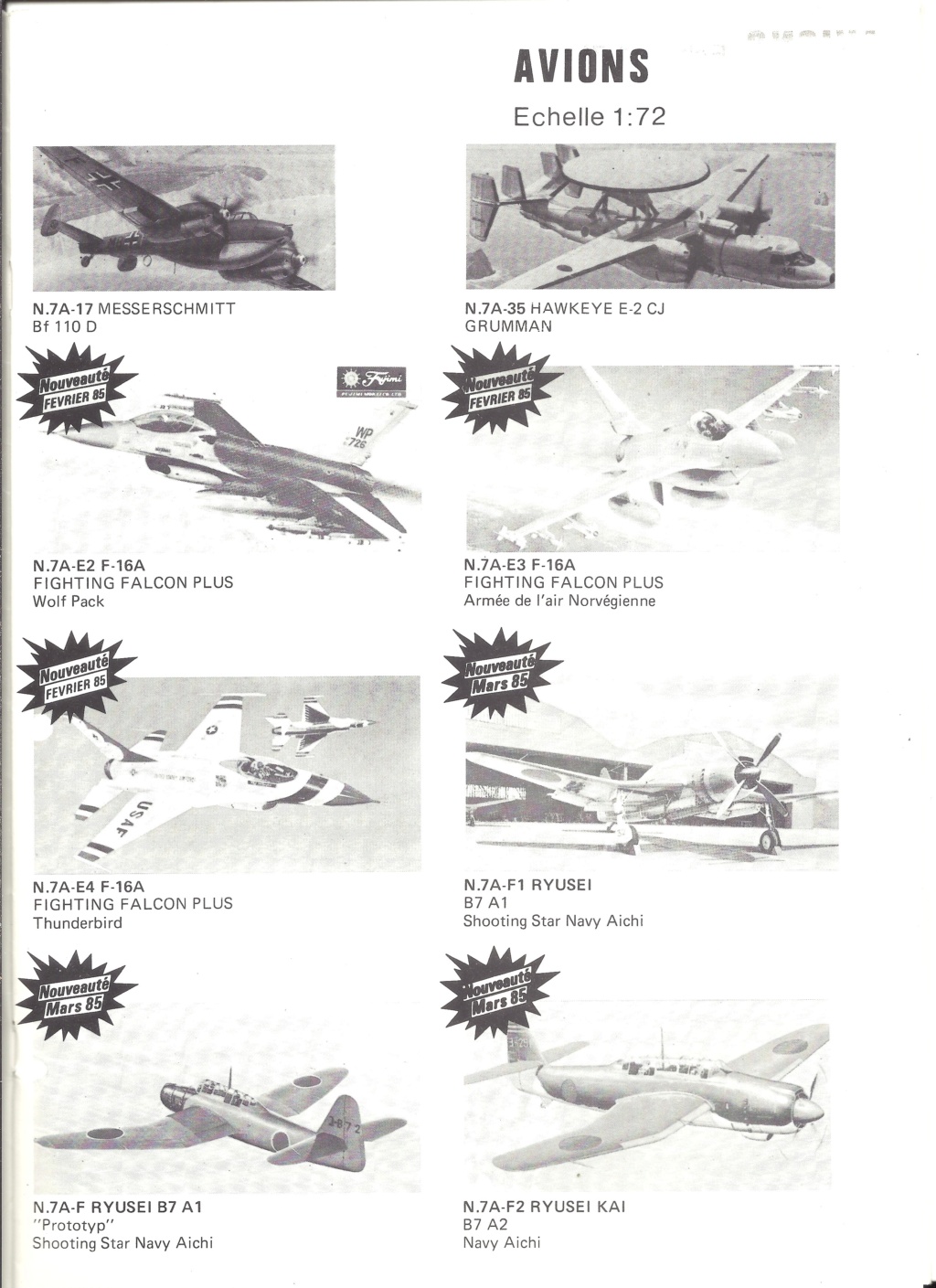 spi kager - [SPI KAGER 1985]  Catalogue FUJIMI 1985 Spi-ka36