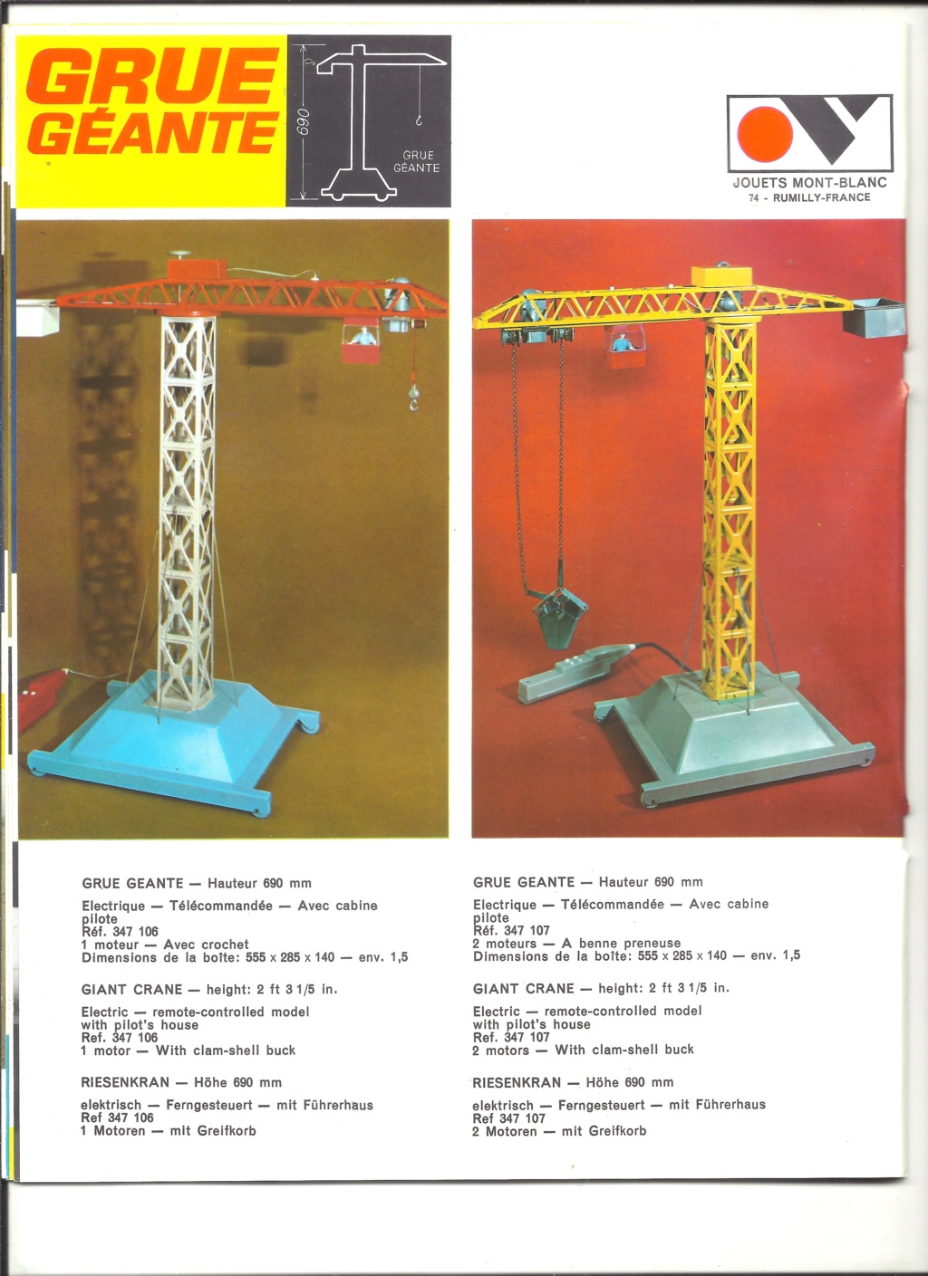 [VULLIERME SA 1969] Catalogue JOUETS MONT-BLANC 1969 Vullie35