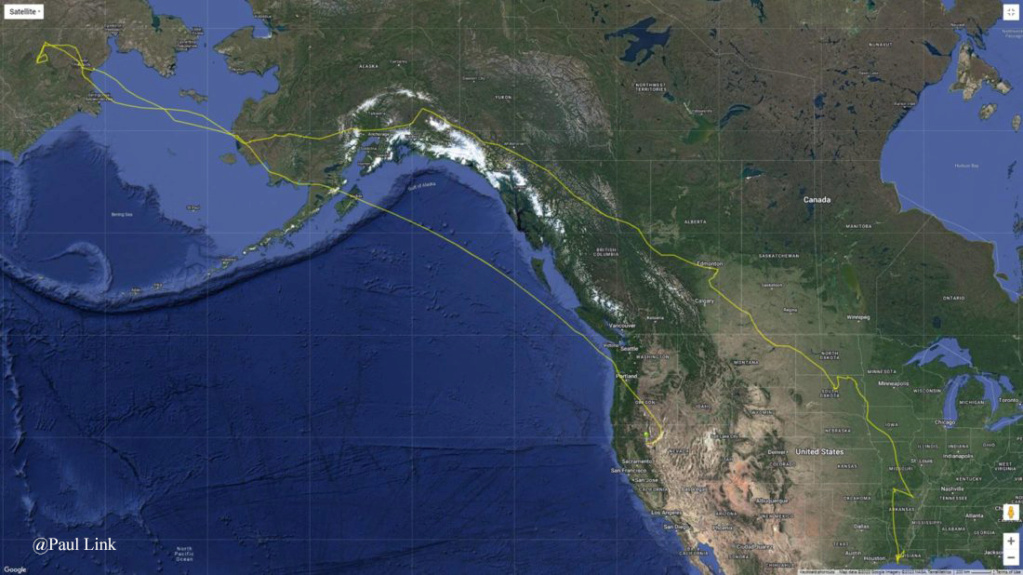  L’incroyable voyage d’un canard pilet de plus de 16 000 kms Carte-10
