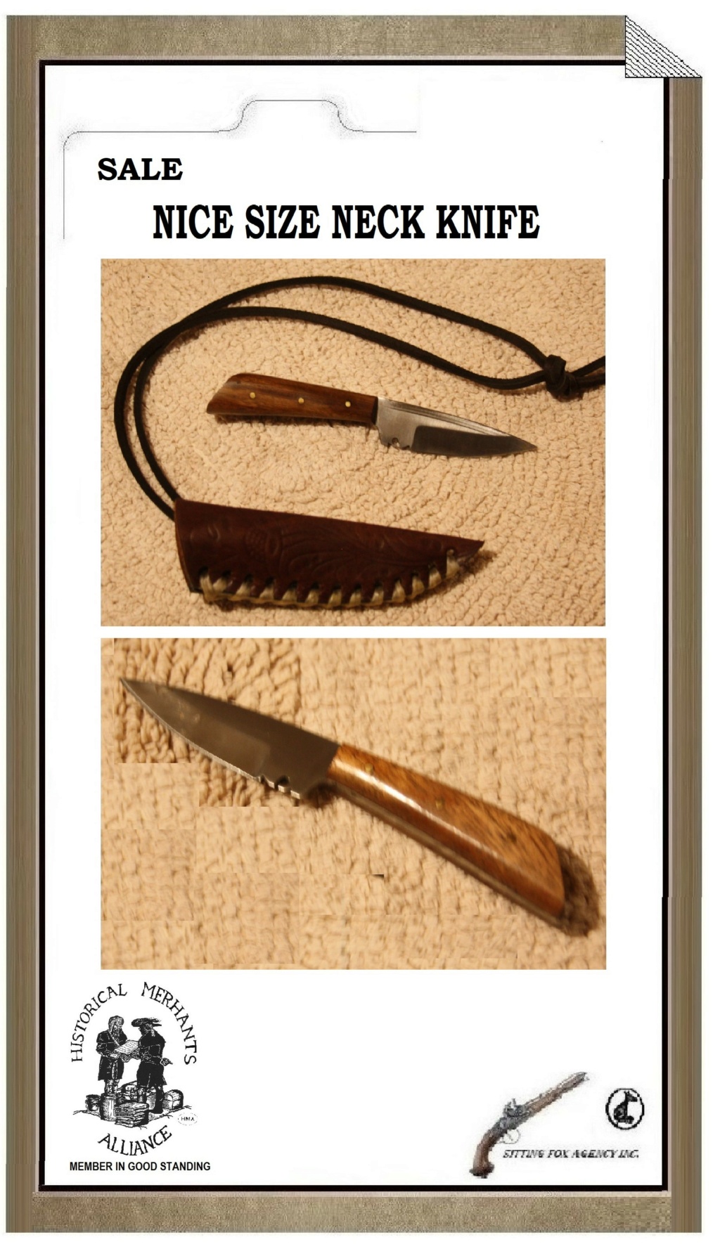 SMALL NECK KNIFE WITH SHEATH (NEW) Neck_k11