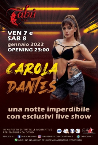 TABU' SENSUAL DISCO - LAP DANCE - VESCOVATO - CREMONA (CR) 20220110