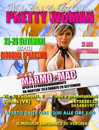 24-28 settembre 2024 - SEXY MARMOMAC - GIORGINA SPARKLING - BORDERLADY - SEXY CIRCUS - 25° COMPLEANNO PRETTY - Prettywoman Night Club & Lap Dance - Verona (VR) Marmom14