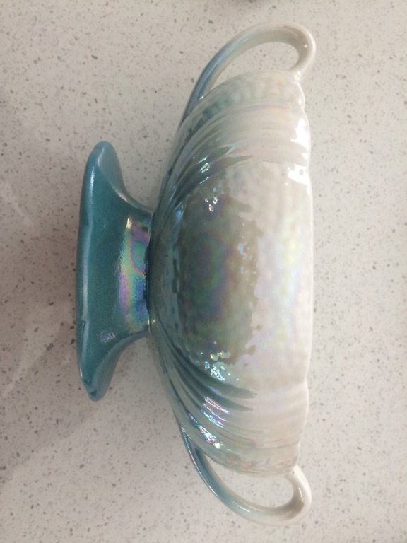 2045 handled bowl with blue glaze? Fb2b3110