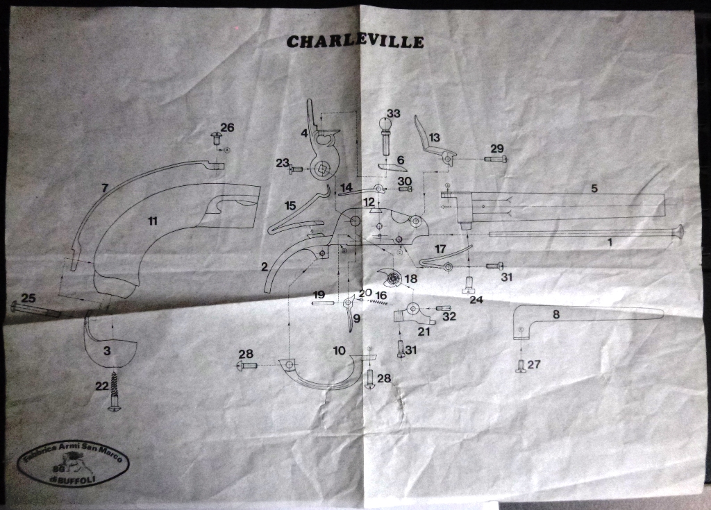 Réplique pistolet Charleville 1777 P1030322