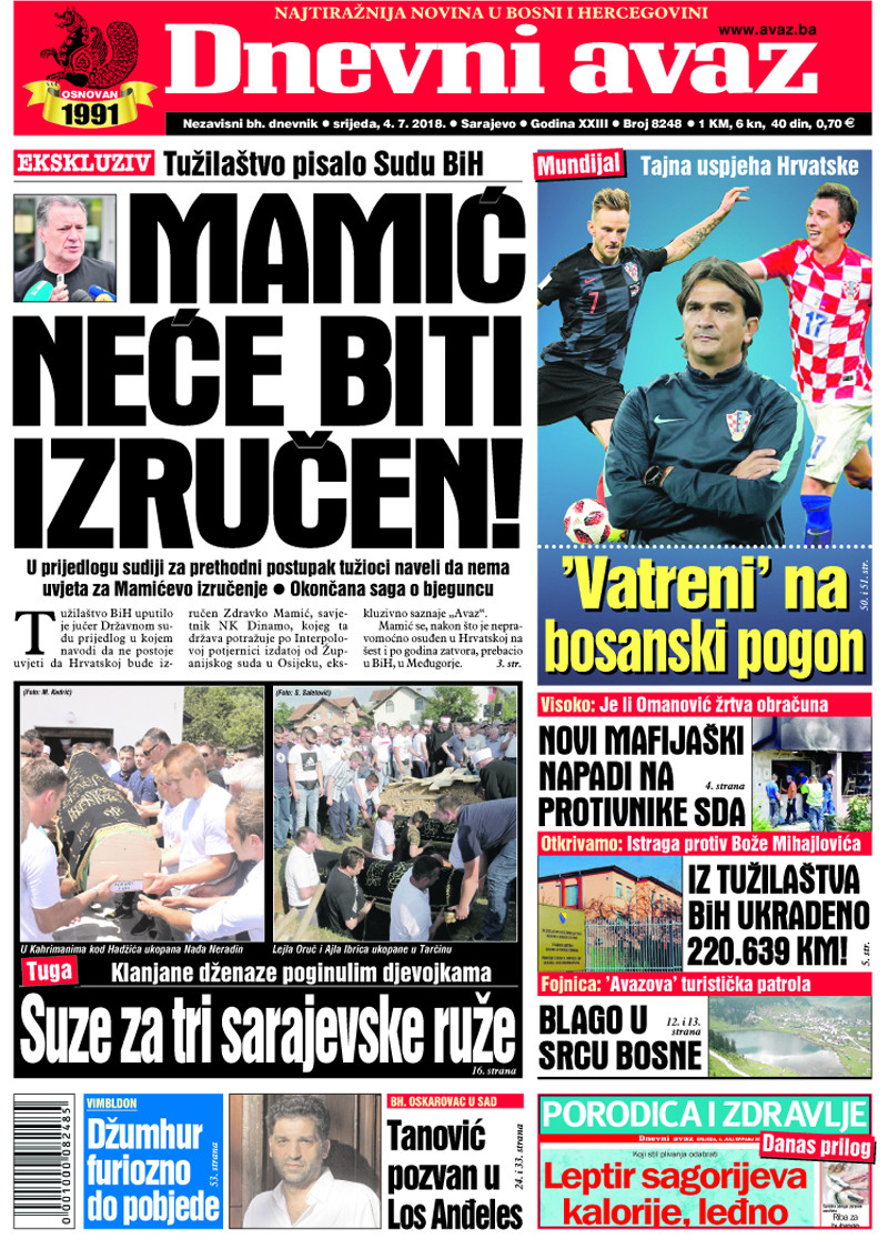 Avaz: Bosanski pogon je tajna uspjeha Hrvatske :) Cover_11