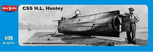 Maquette du CSS Hunley 1/35e de chez Micro Mir Captur43