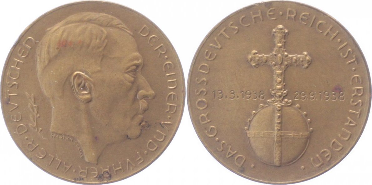 El retrato de Hitler no fue acuñado oficialmente en moneda. 19052911