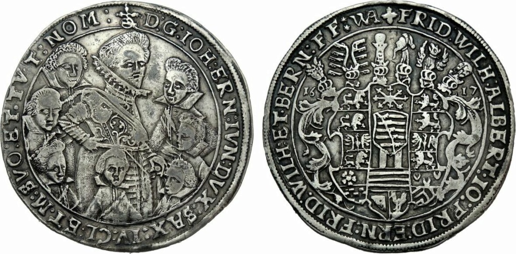 Táler de los ocho hermanos ducales de Sajonia-Weimar de 1617. 2348_111