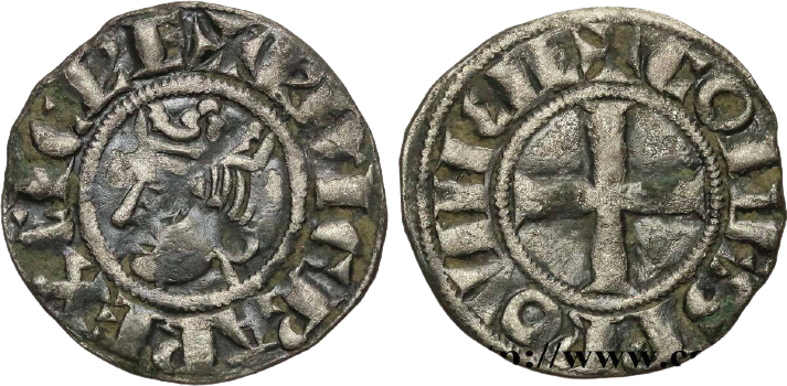 Dinero Carlos de Anjou, conde de Provenza (1246-1285) y rey de Sicilia (1266-1282)  Bfe_6611