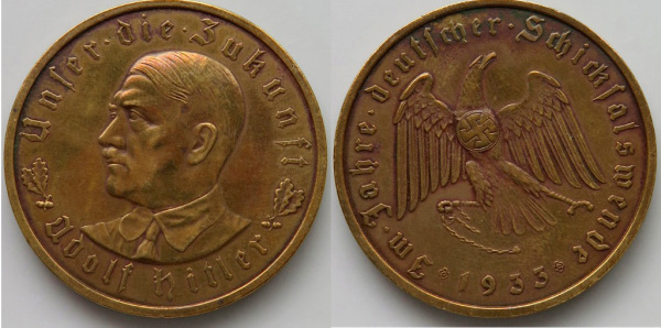 El retrato de Hitler no fue acuñado oficialmente en moneda. Image_10