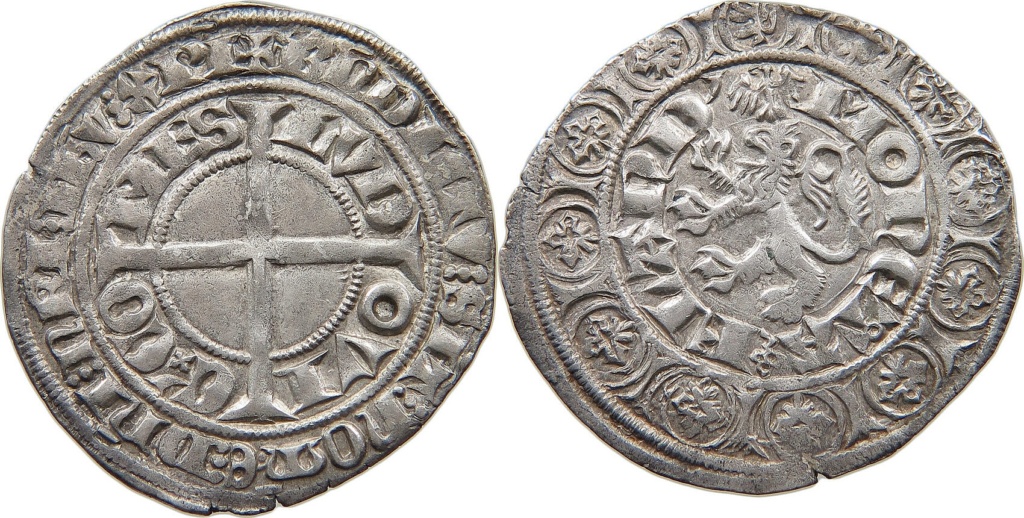 Condado de Flandes. Dinero grande (groot) de Luis I (1322-1346). Img_2391