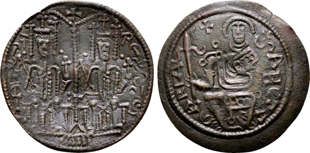 Reino de Hungría. Bela III (1172-1196). Follis con inscripción seudo-arábiga Img_2404