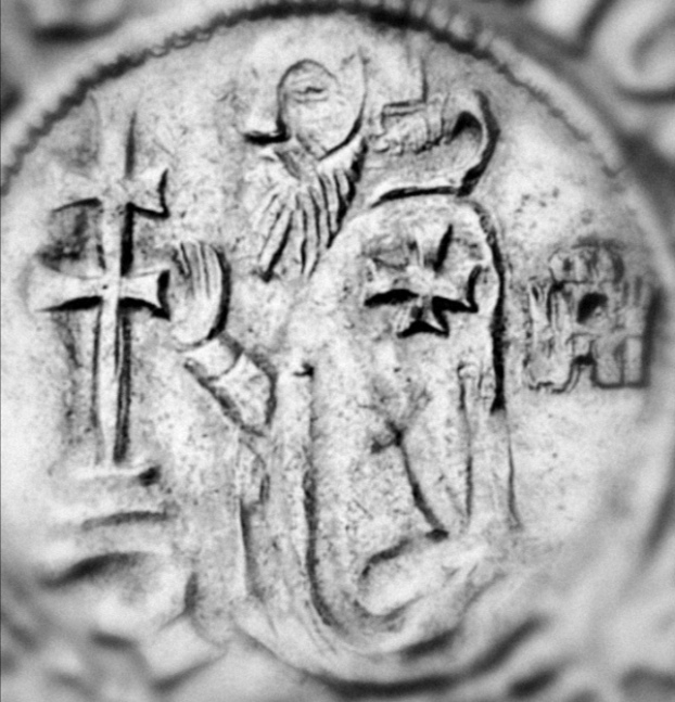 Gigliato de Frey Juan Fernández de Heredia (1376-1396) acuñado por la Orden de San Juan de Jerusalén, en Rodas. Scree132