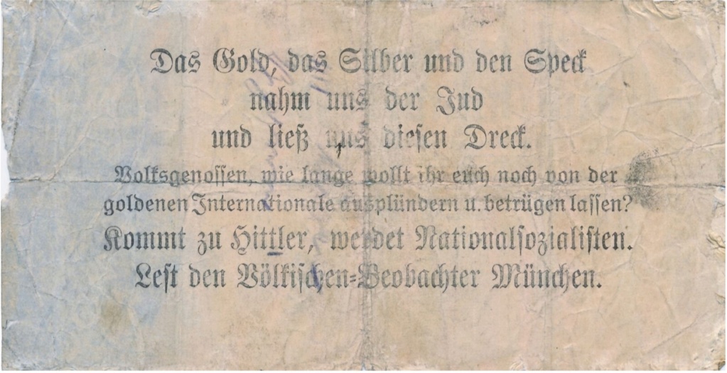 PROPAGANDA. Billetes alemanes con sobreimpresiones 1923-1933.  - Página 2 Scree339