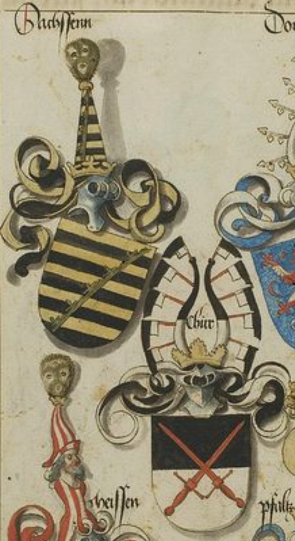 Electorado de Sajonia, Zinsgroschen 1507-1525, Federico III, Juan y Jorge. Scree353