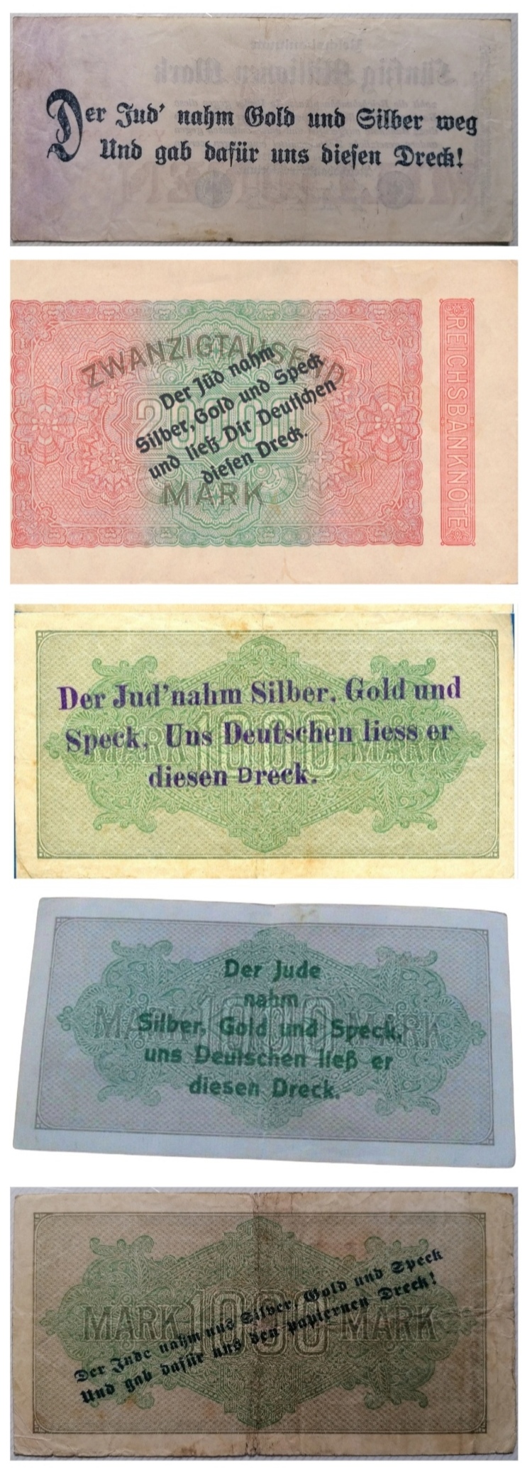 Un gran día para mi colección de propaganda electoral alemana, sobreimpresa en billetes, de partidos políticos alemanes ultranacionalistas y antisemitas 1923-1933.  Scree437