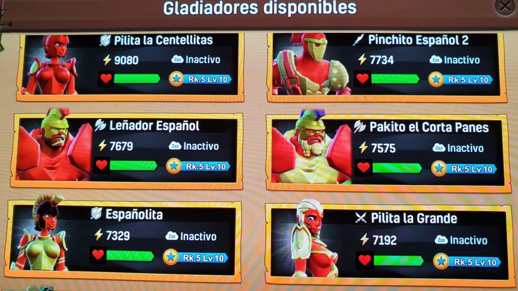 Bienvenidos Gladiadores España 20190311
