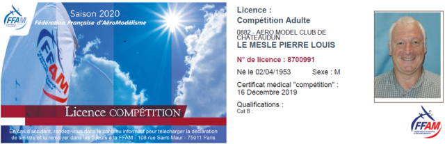 Annulation : F5J des CIGOGNES à BRETIGNY Samedi 28 mars 2020 Licenc12