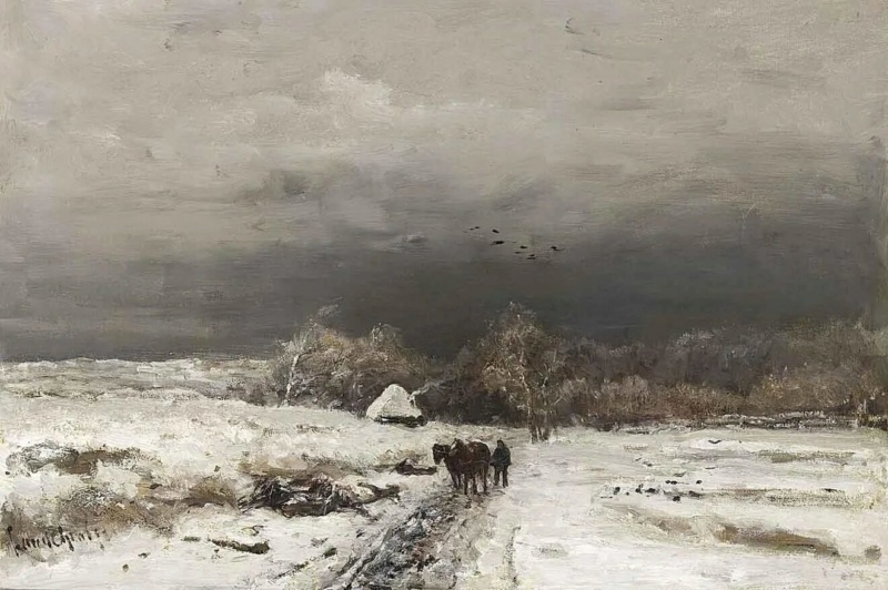 Зима на картинах европейских художников 19 века Phot1087