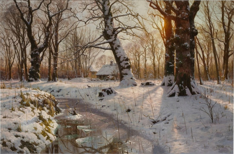 Зима на картинах европейских художников 19 века Phot1156
