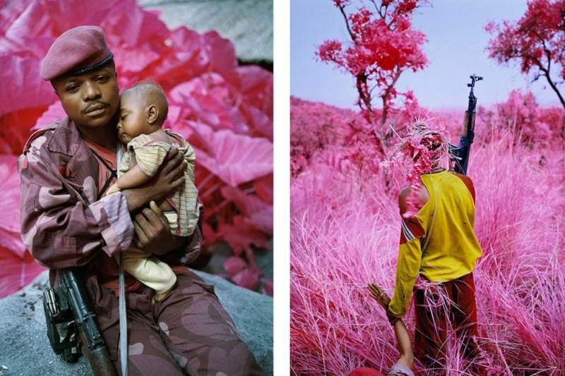 Richard Mosse "Розовая война в Конго"  Инфракрасная пленка Kodak Aerochrome Phot1486