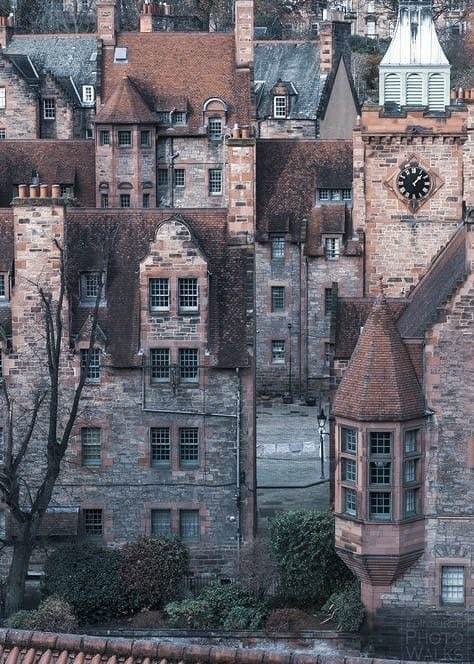 Кирпичная архитектура Эдинбурга, Шотландия Phot1522