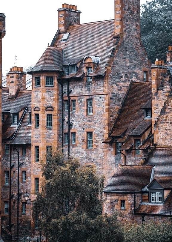 Кирпичная архитектура Эдинбурга, Шотландия Phot1526